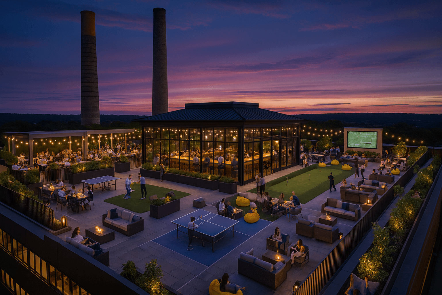 Rooftop Experience rendering